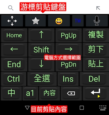 TW 中文輸入法 注音/倉頡/大易/行列/語音/英數 鍵盤 screenshots
