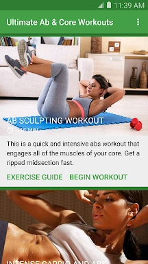 Ultimate Ab & Core Workouts screenshots