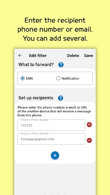 SMS Forwarder screenshots