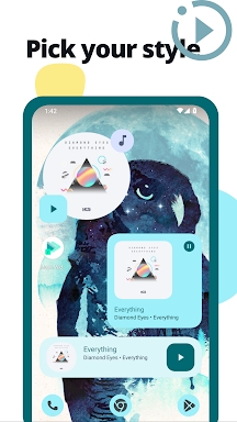 Music Widget Android 12 screenshots