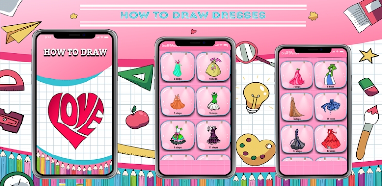 How to Draw Dress Step by Step screenshots