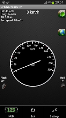 GPS Speedometer with HUD screenshots
