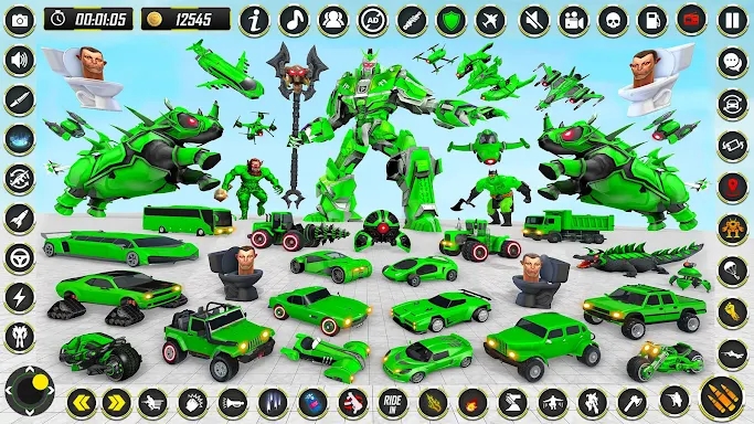 Rhino Robot - Robot Car Games screenshots