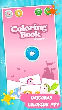 Unicorn Kids Coloring Book screenshots