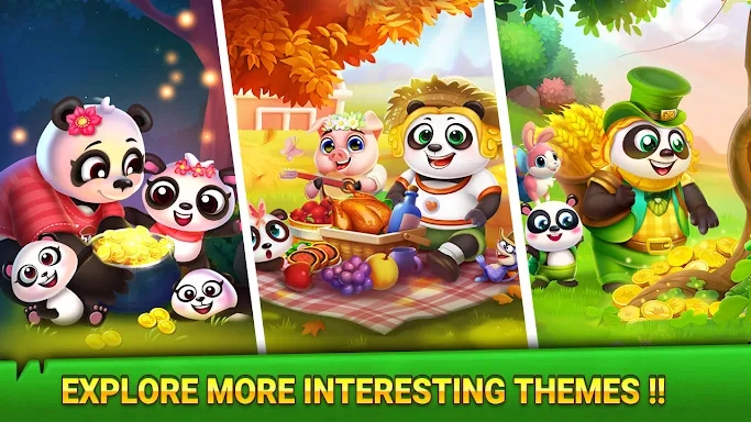 Solitaire TriPeaks Panda Farm screenshots