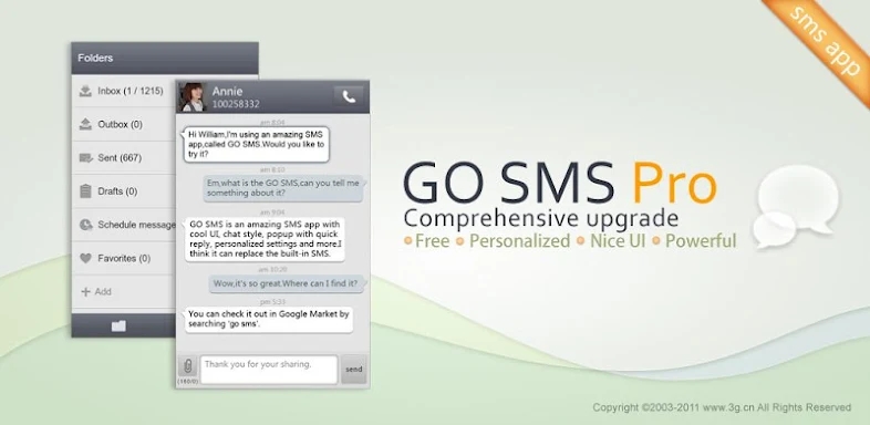 GO SMS PRO NONOPANDA STICKER screenshots