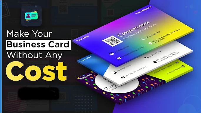 Digital Business card maker screenshots