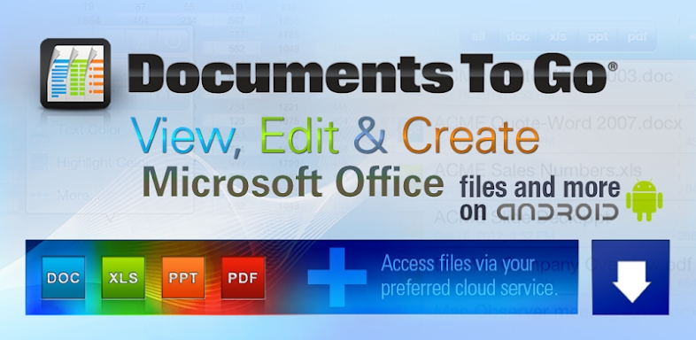 Docs To Go™ Office Suite screenshots