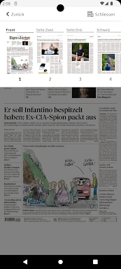 Tages-Anzeiger E-Paper screenshots