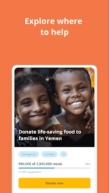 ShareTheMeal: Charity Donat‪e screenshots