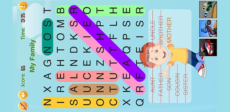 Word Search for Kids screenshots