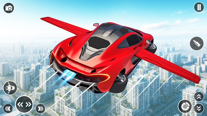Flying Car Robot Shooting Game screenshots