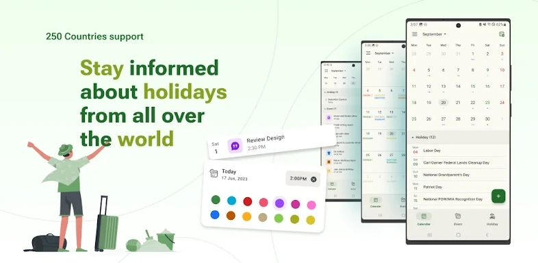 Holiday Calendar screenshots