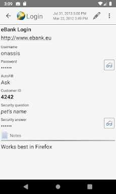 B-Folders Password Manager screenshots