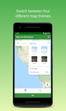 Maps on Chromecast screenshots