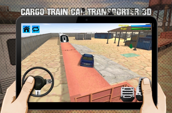 cargo train car transporter 3D screenshots