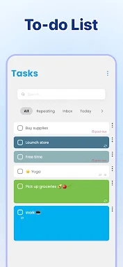 To-Do List & Task Manager screenshots