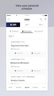 FBC Events screenshots