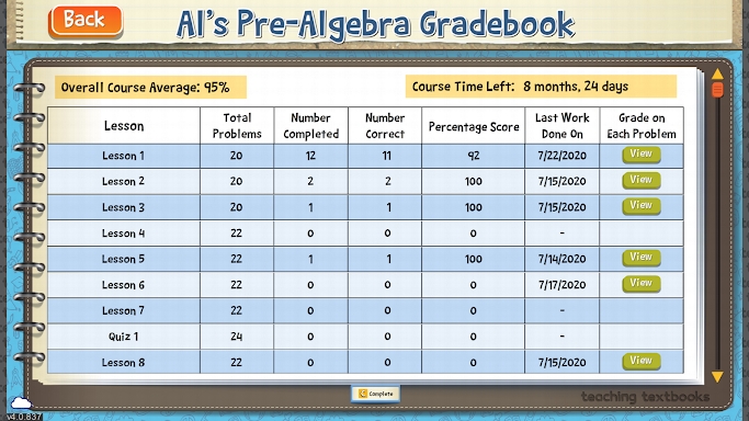 TT Pre-Algebra screenshots