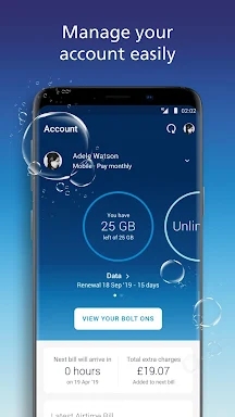 Mobile Account Manager – My O2 screenshots