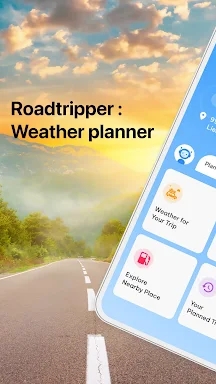 Roadtrip weather Route planner screenshots