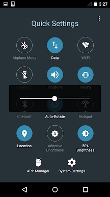 Quick Settings for Android screenshots