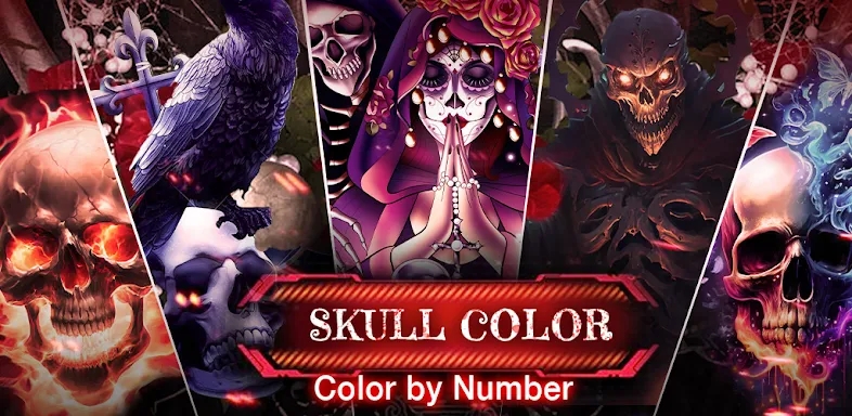Skull Color, Color by Number screenshots