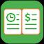 Green Timesheet - shift work log and payroll app icon