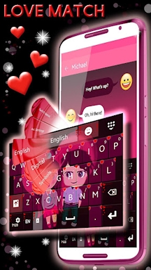 Love Keyboard Theme screenshots