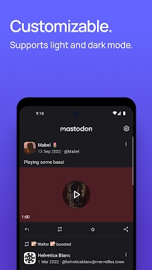 Mastodon screenshots
