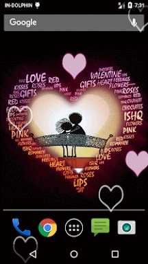 Valentine Love Live Wallpaper screenshots
