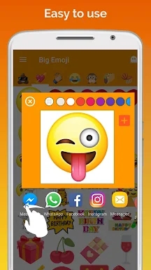 Big Emoji sticker for WhatsApp screenshots