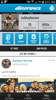 BodySpace - Social Fitness App screenshots
