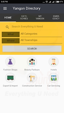 Yangon Directory screenshots