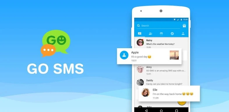 GO SMS Pro SimpleStripe theme screenshots