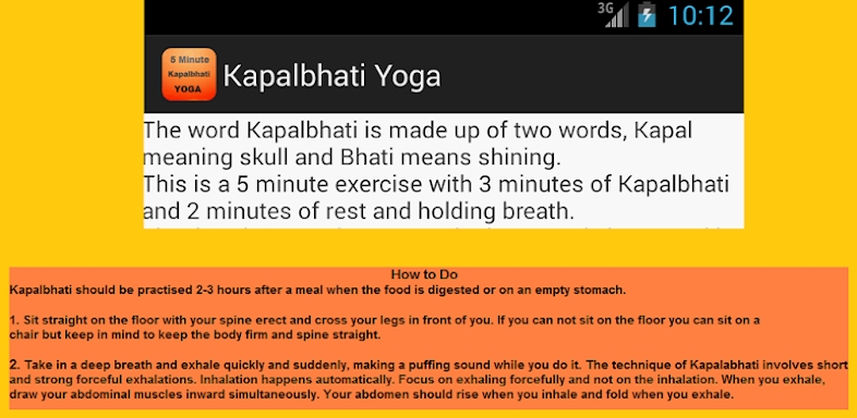 Kapalbhati Pranayam Yoga screenshots
