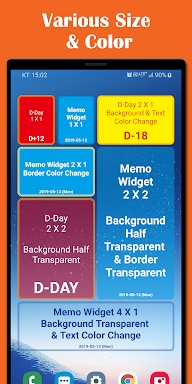 D-Day Counter & Memo Widget screenshots