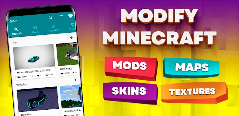 Mods, maps skins for Minecraft screenshots