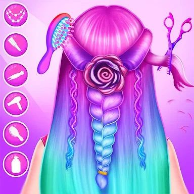 Braided Hair Salon MakeUp Game screenshots