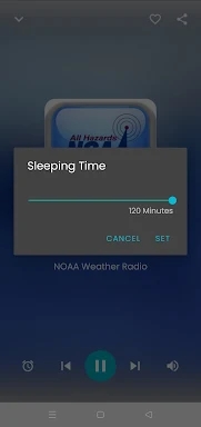NOAA Weather radio screenshots