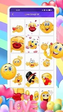 WASticker Love Rose Emoji GIF screenshots