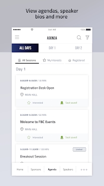 FBC Events screenshots
