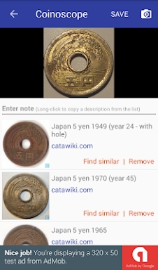 Coinoscope: Coin identifier screenshots