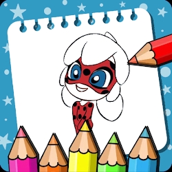 LadyBug Coloring princess Game