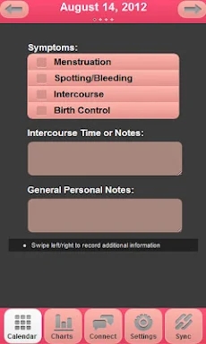 My Fertility Charts screenshots