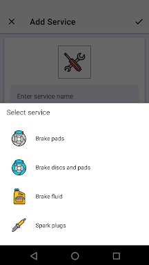 Car service tracker screenshots