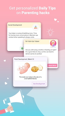 Pregnancy & Parenting App screenshots