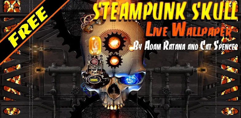 Steampunk Skull Free Wallpaper screenshots