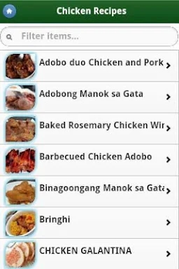Pinoy Food Recipes screenshots