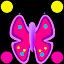 Flowers Butterfly Doodle Text! icon